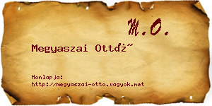 Megyaszai Ottó névjegykártya